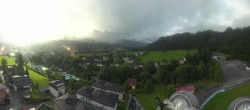 Archiv Foto Webcam Bischofshofen: Blick auf Skisprungschanze und Ort 07:00