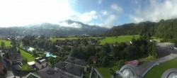 Archiv Foto Webcam Bischofshofen: Blick auf Skisprungschanze und Ort 08:00