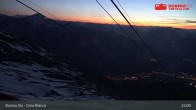 Archived image Webcam Bormio: Mountain Station Cima Bianca 21:00