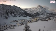 Archiv Foto Webcam Oberlech am Arlberg: Pension Bergland 06:00