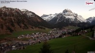 Archived image Webcam Lech: Guesthouse Bergland 19:00
