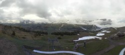 Archived image Webcam Panorama of the Alpe di Siusi from the Puflatsch mountain station 05:00