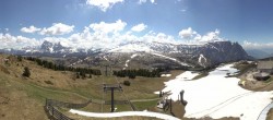 Archived image Webcam Panorama of the Alpe di Siusi from the Puflatsch mountain station 11:00