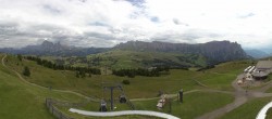 Archiv Foto Webcam Seiser Alm: Blick von der Puflatsch Bergstation 13:00