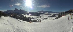 Archiv Foto Webcam Seiser Alm: Panoramablick Mezdi Bergstation 09:00