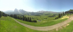 Archiv Foto Webcam Seiser Alm: Panoramablick Mezdi Bergstation 09:00