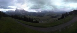 Archiv Foto Webcam Seiser Alm: Panoramablick Mezdi Bergstation 19:00