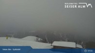 Archiv Foto Webcam Seiser Alm: Bergstation Spitzbühl 07:00