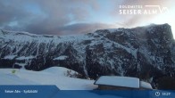 Archiv Foto Webcam Seiser Alm: Bergstation Spitzbühl 00:00