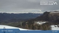 Archiv Foto Webcam Seiser Alm: Bergstation Spitzbühl 08:00