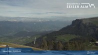 Archiv Foto Webcam Seiser Alm: Bergstation Spitzbühl 08:00