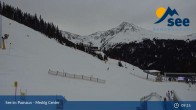 Archived image Webcam See - Top station Medrigjoch gondola 08:00