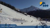 Archived image Webcam See - Top station Medrigjoch gondola 14:00