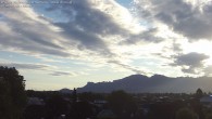 Archived image Webcam Panoramic view of the Hohe Kugel and the Rhine Valley from Feldkirch 05:00