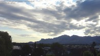 Archived image Webcam Panoramic view of the Hohe Kugel and the Rhine Valley from Feldkirch 06:00