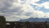 Archived image Webcam Panoramic view of the Hohe Kugel and the Rhine Valley from Feldkirch 07:00