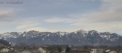 Archived image Webcam Panoramic view of the Hoher Kasten over Gisingen 09:00