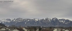 Archived image Webcam Panoramic view of the Hoher Kasten over Gisingen 11:00