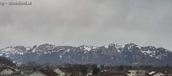 Archived image Webcam Panoramic view of the Hoher Kasten over Gisingen 13:00