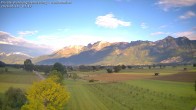 Archived image Webcam Panoramic view from Feldkirch to Furgglenfirst, Kamor and Hoher Kasten 06:00