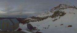 Archiv Foto Webcam Glacier 3000: Bergstation Cabane 21:00