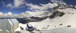 Archiv Foto Webcam Glacier 3000: Bergstation Cabane 11:00