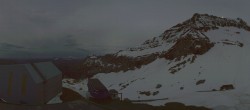 Archiv Foto Webcam Glacier 3000: Bergstation Cabane 21:00