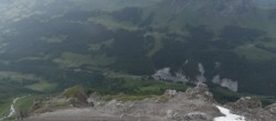 Archiv Foto Webcam Glacier 3000: Schwarze Piste Black Wall 17:00