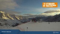 Archiv Foto Webcam Stubaier Gletscher: Murmele Bergstation 08:00