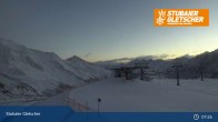 Archiv Foto Webcam Stubaier Gletscher: Murmele Bergstation 06:00