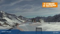 Archiv Foto Webcam Stubaier Gletscher: Murmele Bergstation 08:00