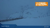 Archiv Foto Webcam Stubaier Gletscher: Bergstation Fernau 02:00