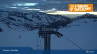 Archiv Foto Webcam Stubaier Gletscher: Bergstation Fernau 04:00