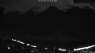 Archived image Webcam Lötschental: View from Wiler to Bietschhorn 23:00
