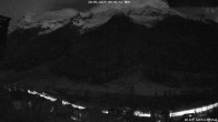 Archived image Webcam Lötschental: View from Wiler to Bietschhorn 23:00