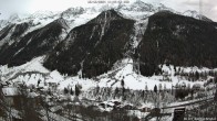 Archived image Webcam Lötschental: View from Wiler to Bietschhorn 13:00