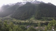 Archiv Foto Webcam Lötschental: Blick von Wiler aufs Bietschhorn 06:00