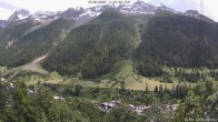 Archiv Foto Webcam Lötschental: Blick von Wiler aufs Bietschhorn 13:00