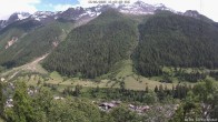 Archiv Foto Webcam Lötschental: Blick von Wiler aufs Bietschhorn 15:00