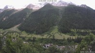 Archiv Foto Webcam Lötschental: Blick von Wiler aufs Bietschhorn 17:00