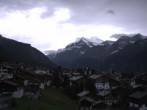 Archiv Foto Webcam Grächen: Ausblick vom Chalet Soldanella 13:00