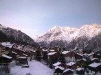 Archiv Foto Webcam Grächen: Ausblick vom Chalet Soldanella 06:00