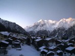 Archiv Foto Webcam Grächen: Ausblick vom Chalet Soldanella 06:00