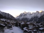 Archiv Foto Webcam Grächen: Ausblick vom Chalet Soldanella 07:00