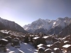 Archiv Foto Webcam Grächen: Ausblick vom Chalet Soldanella 11:00