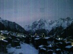 Archiv Foto Webcam Grächen: Ausblick vom Chalet Soldanella 05:00