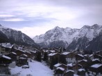 Archiv Foto Webcam Grächen: Ausblick vom Chalet Soldanella 07:00