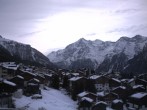 Archiv Foto Webcam Grächen: Ausblick vom Chalet Soldanella 13:00