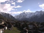 Archiv Foto Webcam Grächen: Ausblick vom Chalet Soldanella 17:00