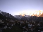 Archived image Webcam Grächen - Appartements Soldanella 05:00